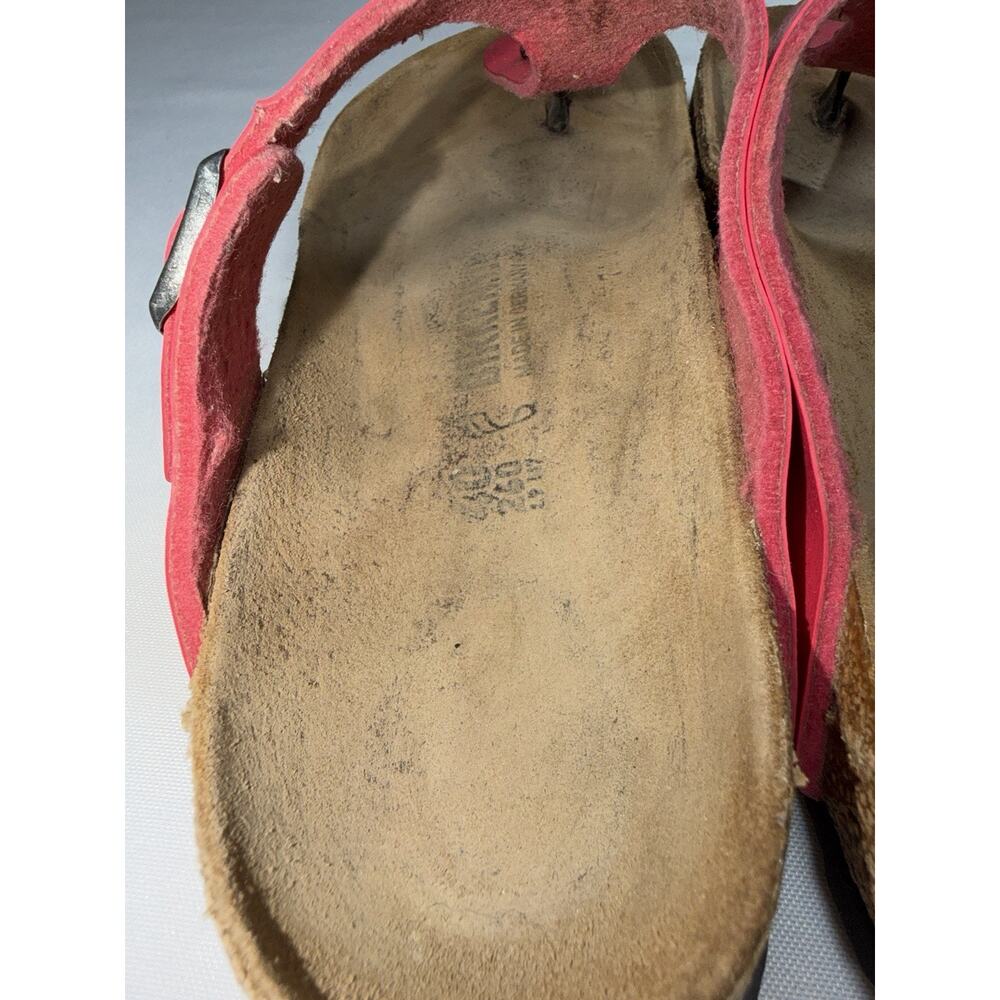 Birkenstock Women’s Gizeh Thong Sandals Cork Footbed Pink Size 9 EU 40 - Picture 10 of 14